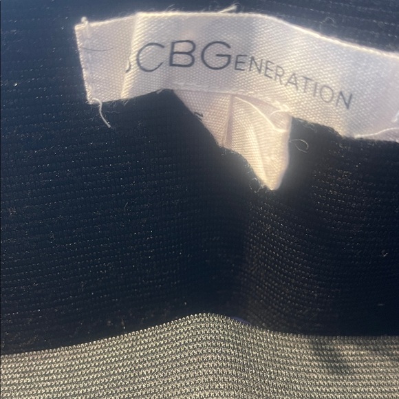 BCBG Blue Ribbed Mini Skirt - Picture 3 of 3